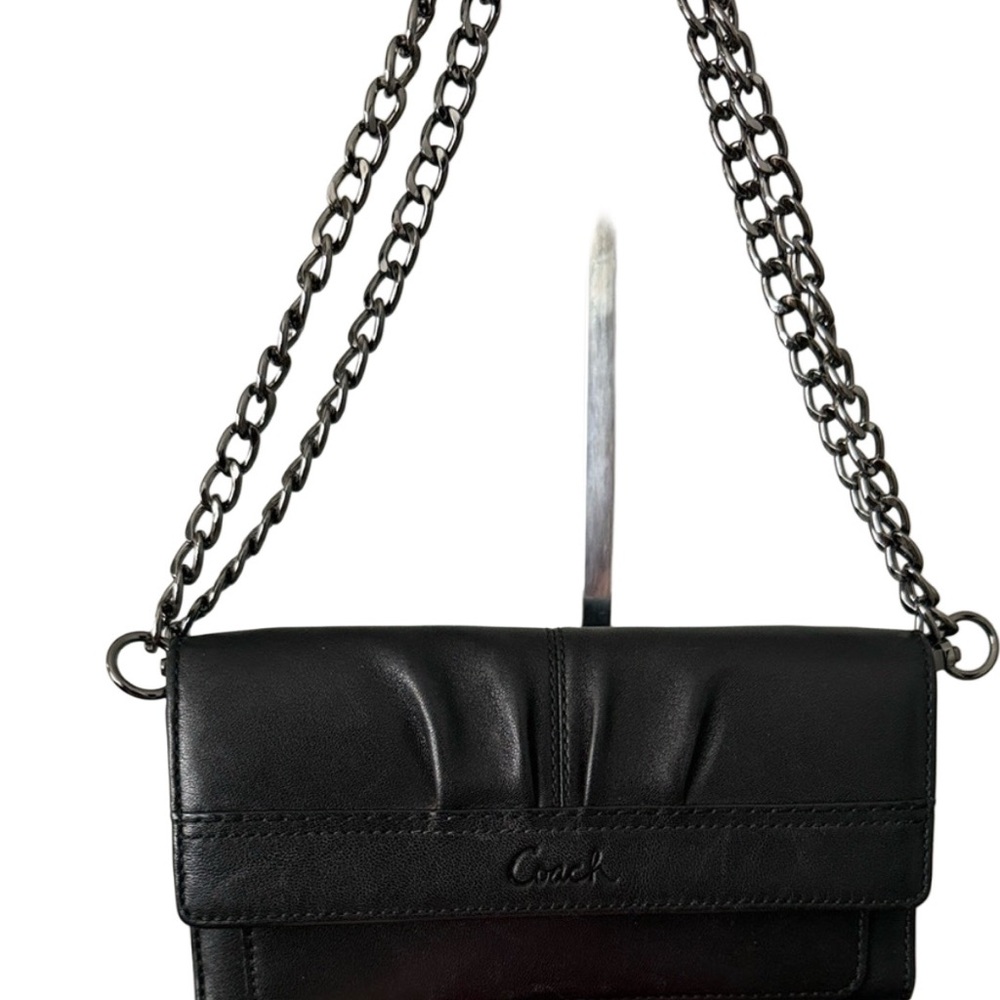 Coach Vintage Soho Leather Pleated Trifold Wallet - Crossbody - Picture 3 of 14